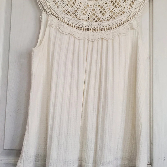 Meadow Rue by Anthropologie boho sleeveless woman's medium blouse - Picture 2 of 7